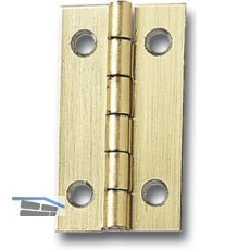 SCHMALE Kassettenscharnier Standard, 20x12 mm, Stahl vermessingt