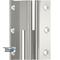 M�belband Kr�pfung D, Zylinderkopf links, 50x33 mm, Messing vernickelt poliert