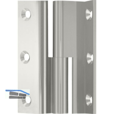 M�belband Kr�pfung D, Zylinderkopf rechts, 50x33 mm, Messing vernickelt poliert