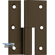 M�belband Kr�pfung B, Zylinderkopf rechts, 50x40 mm, Messing br�niert