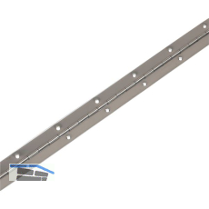 Stangenscharnier gebohrt 3500 x 40 mm, Edelstahl 1.4301