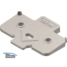 BLUM Winkelkeil kreuzform +5� Schraubversion, Zink, Distanzst�rke 0,8 mm