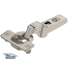 BLUM CLIP Standardscharnier 100�, 9,5mm gekr�pft mit Feder, Einpressen