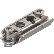 BLUM CLIP Exzenter Montageplatte gerade, Stahl, Systemschraube, Distanz 0 mm