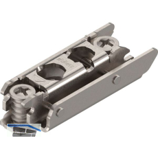 BLUM CLIP Exzenter Montageplatte gerade, Stahl, Systemschraube, Distanz 3 mm