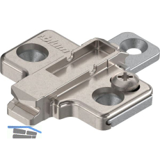 BLUM CLIP Kreuzmontageplatte, Zink, Schrauben, Distanz 0 mm