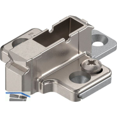 BLUM CLIP Kreuzmontageplatte, Zink, Schrauben, Distanz 9 mm