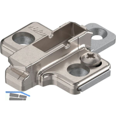 BLUM CLIP Kreuzmontageplatte, Zink, Systemschrauben Distanz 3 mm