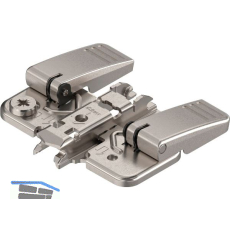 BLUM CLIP Exzenter Kreuzmontageplatte, Stahl, INSERTA, Distanz 0 mm