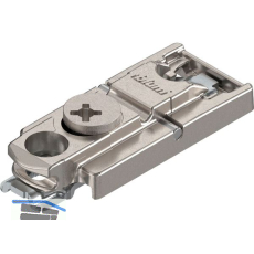 BLUM CLIP Exzenter Montageplatte gerade, Zink, Schrauben, Distanz 0 mm