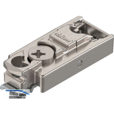 BLUM CLIP Exzenter Montageplatte gerade, Zink, Schrauben, Distanz 3 mm