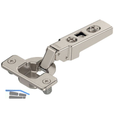 BLUM CLIP Standardscharnier 100�, gerade mit Feder, Einpressen