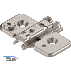 BLUM CLIP Exzenter Kreuzmontageplatte, Stahl, Schrauben, Distanz 0 mm