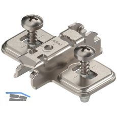 BLUM CLIP Kreuzmontageplatte, Stahl, EXPANDO, Distanz 3 mm