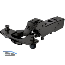 HETTICH SENSYS 8646i TH 58 D�nnt�rscharnier einliegend ged�mpft �W 110� schwarz