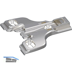 HETTICH Face Frame Stollenmontageplatte mit Langloch, Distanz 4,5 mm