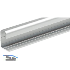 HETTICH Schiebet�rgriffleiste T�rst�rke 18-19 mm 2500 mm, Aluminium