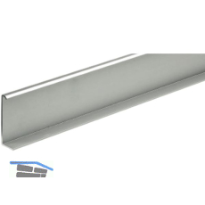 HETTICH Schiebet�r-Korpusabschlussleiste vordere T�r 2500 mm, Aluminium