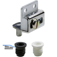 HETTICH Zapfenband, �W 140�, Stahl vernickelt, Zink roh, Kunststoff wei�/schwarz