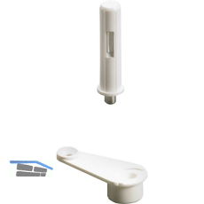 HETTICH Zapfenband, �W 110�, Kunststoff wei�