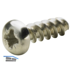 HETTICH Befestigungsschraube Linsenkopf, Glasst�rke 5,5-6,5 mm, Stahl vernickelt