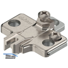 BLUM MODUL Kreuzmontageplatte 2teilig, Zink, Schrauben, Distanz 0 mm