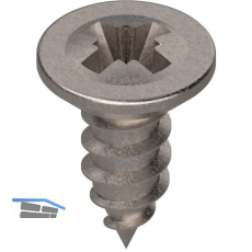 BLUM Blechschraube Senkkopf, 3,53x9,5 mm, PZ, Stahl vernickelt