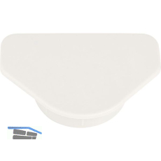 HENKE Scharniertopf Abdeckkappe mit Abdeckfl�che � 35 mm, Kunststoff wei�