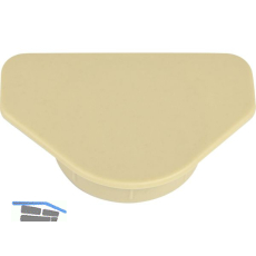 HENKE Scharniertopf Abdeckkappe mit Abdeckfl�che � 35 mm, Kunststoff beige