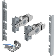 HETTICH AvanTech YOU Frontverbinder Zarge Innenfrontprofil H 101 silber