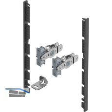 HETTICH AvanTech YOU Frontverbinder Zarge Innenfrontprofil H 187 anthrazit