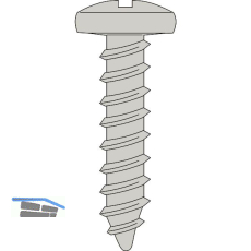 HETTICH Spanplattenschraube Panhead 3,5x6,5 Stahl verzinkt
