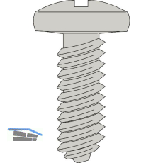 HETTICH Gewindeschraube selbstfurchend Panhead 3,5x12 Stahl verzinkt