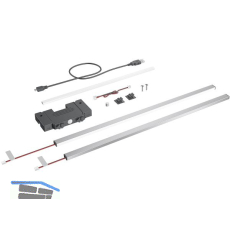 HETTICH AvanTech YOU Illumination Designprofil 270, Edelstahl Optik