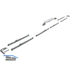 HETTICH TopLine XL Silent System D�mpfungs-Set, 3-t�rig 60-100 kg, grau