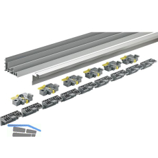 HETTICH TopLine XL Lauf- und F�hrungsschienenset 2300 mm, Aluminium eloxiert