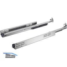HETTICH QUADRO V6/5D Silent System Unterbodenf�hrung-Vollauszug, Nennl�nge 420mm