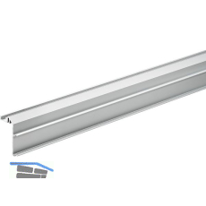 HETTICH TopLine L Laufschiene 4000 mm, Aluminium eloxiert