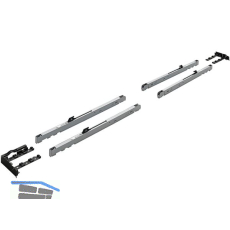 HETTICH TopLine XL Silent System D�mpfungs-Set, 2-t�rig 60-100 kg, schwarz
