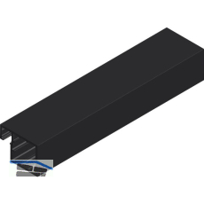 CINETTO Aluminium Glasrahmenprofil ANKOR-30, L 6100 mm, schwarz eloxiert