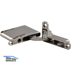 ANKOR DS-19/27 Einlass-Scharnier rechts unten/links oben ohne D�mpfung, vern.