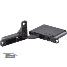 ANKOR DS-19/27 Einlass-Scharnier links unten/rechts oben mit Push, titanf�rbig