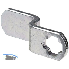 HETTICH Schlossriegel gekr�pft T�rst�rke 16- 20 mm, Stahl vernickelt