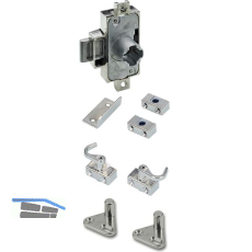 HETTICH Drehstangenschloss Set mit Innenvierkant, Dornma� 15 mm, L16, vernickelt