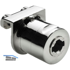 HETTICH PRESTIGE 2000 Zylinder-Glast�rschloss Typ 324.02, vernickelt hochglanz