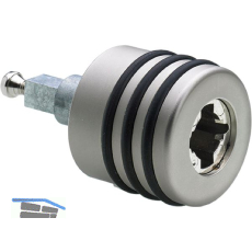 HETTICH PRESTIGE 2000 Zylinder-Drehgriff Typ 47.5 links, vernickelt matt