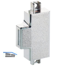 HETTICH Drehstangenschloss einfache Sperre DM25 links, Zamak vernickelt