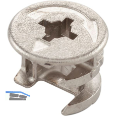 HETTICH RASTEX 15 Exzenter mit Abdeckrand, Plattenst�rke 29 mm vernickelt