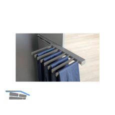 HETTICH Hosenhalter ausziehbar Korpusmontage Stahl anthrazit