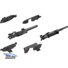 HETTICH Selbsteinzugsgeh�use mit D�mpfung Silent System 40 Set, Alu-Finish